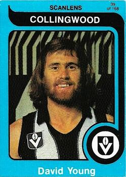 1980 Scanlens VFL #39 David Young Front